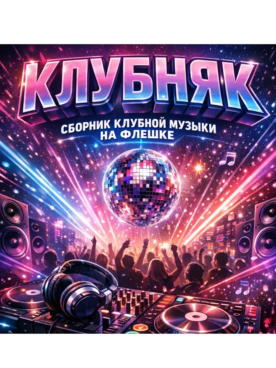 КЛУБНЯК. Сборник клубной музыки на USB флешке