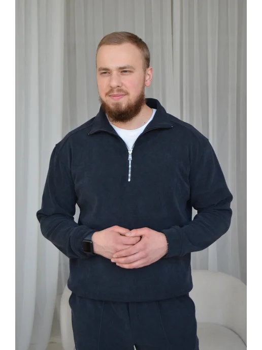 O.S.H Костюм повседневный спортивный синий, серый, фото 6