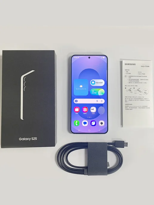 Смартфон Samsung S25 12/256 ГБ, голубой, фото 3