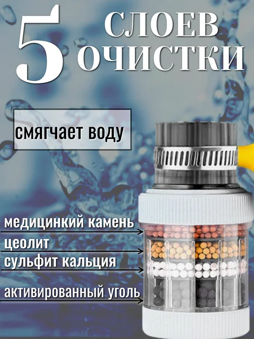 Насадка на кран, фильтр-аэратор, белый, фото 2