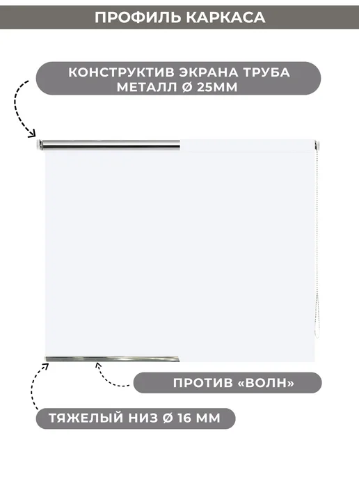 Gozhy Экран для проектора рулонный 1.5 х 2.5м, 1.5x2.5 м, 2,5 м, фото 7