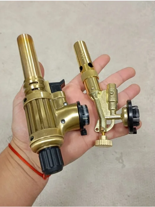 СпортсЭнерджи Газовая горелка для баллона латунь с пьезоподжигом, 2 шт