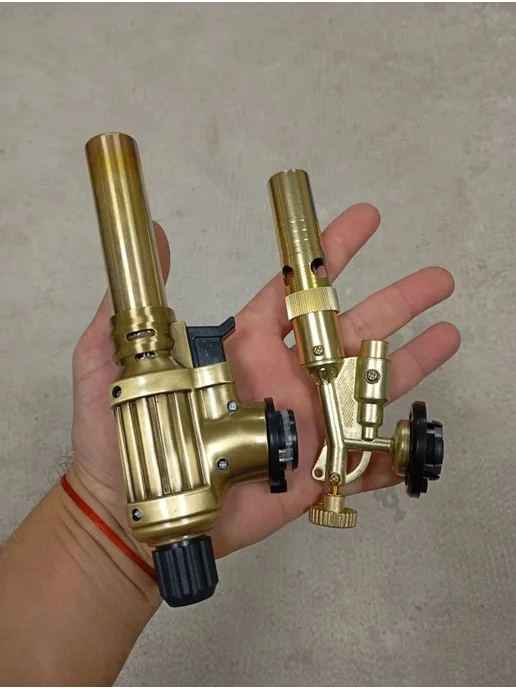 СпортсЭнерджи Газовая горелка для баллона латунь с пьезоподжигом, 2 шт, фото 3
