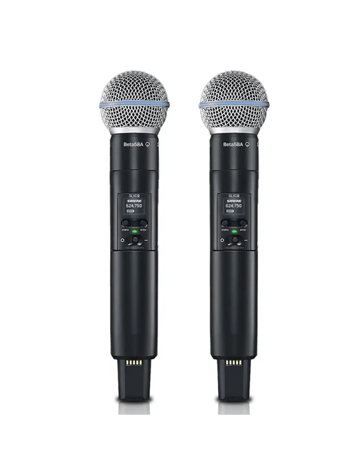 Shure SLXD4 beta58 беспроводной микрофон караоке, черный, фото 2