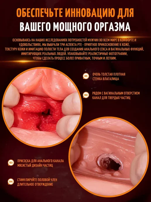 Для мужчины выбор секс кукла, анатомическая вагина, белый, в упаковке 2,2 кг, фото 5