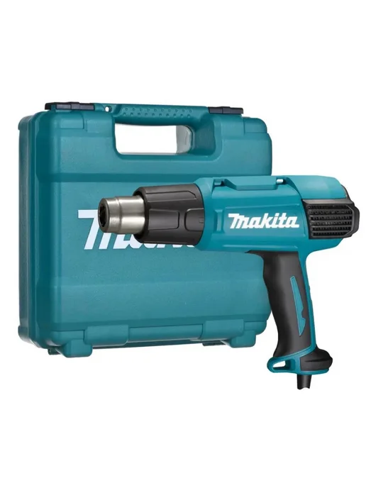 Makita Тепловой пистолет (фен) HG6531CK 2000Вт. 50-650 С, 2000 Вт