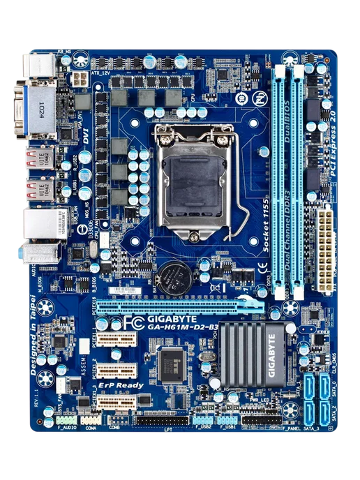 Gigabyte Материнская плата 1155 GA-H61M-D2-B3, вариант, фото 2