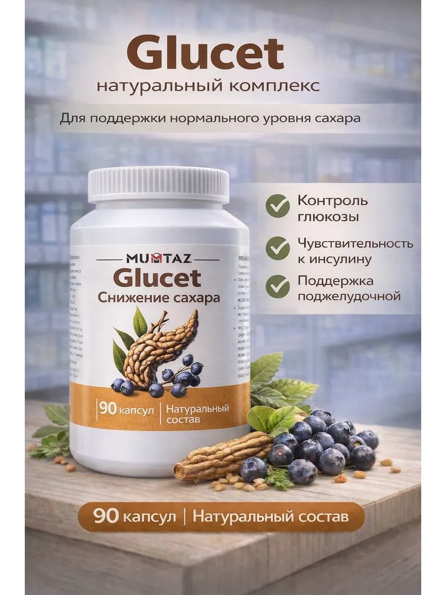 Glucet комплекс для поддержки нормального уровня сахара
