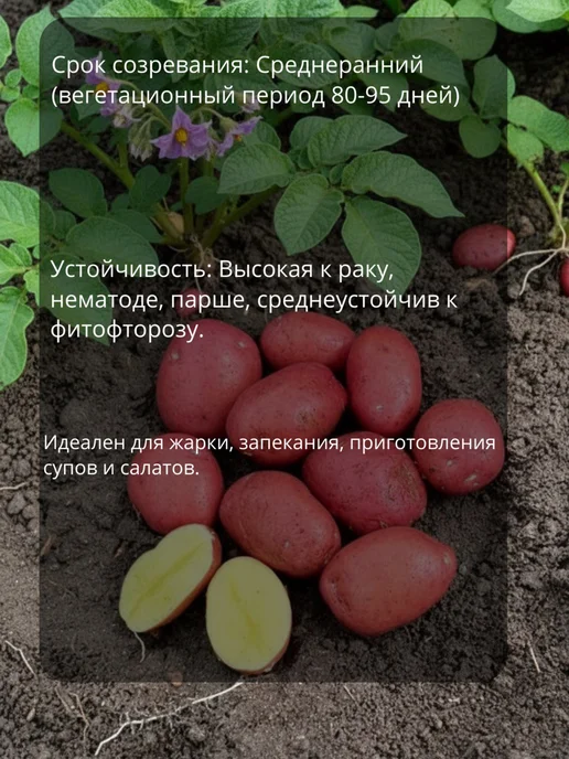 Картофель 21 Семенной картофель на посадку Балтик Роуз 5 кг, 5 кг, фото 2