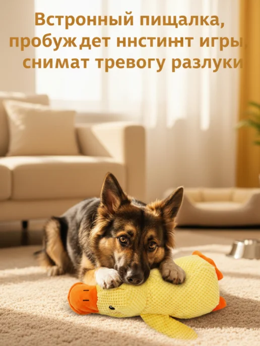 Игрушка для собак и щенков мелких, крупных пород, желтый, фото 2