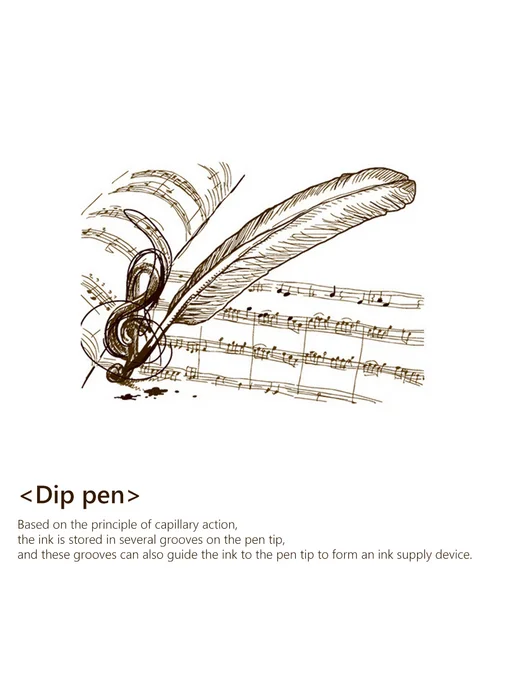 Каллиграфический перо-дек Dip & Ink для письма, ручка, набор, вариант, фото 3