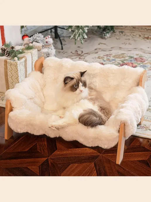 Гамак Для Кошек Напольный, бежевый