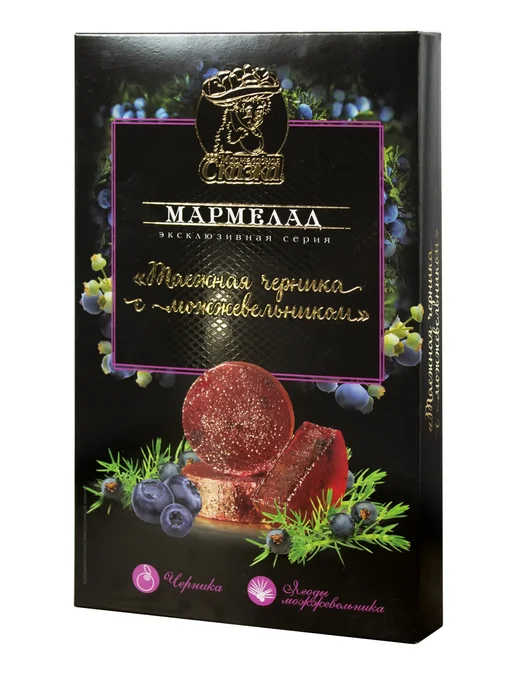 Мармеладная Сказка Мармелад таёжная черника 170гр, 170 г