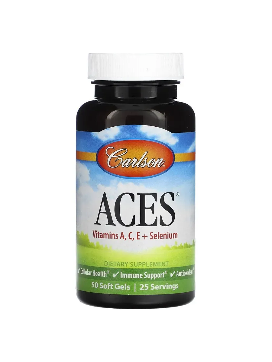 ACES А,С,Е+селен антиоксиданты, иммунитет, глаза