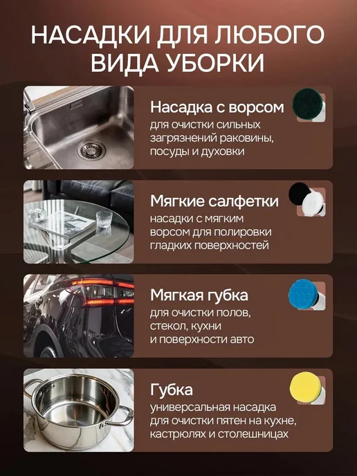Электрическая щетка для уборки, вариант, фото 5