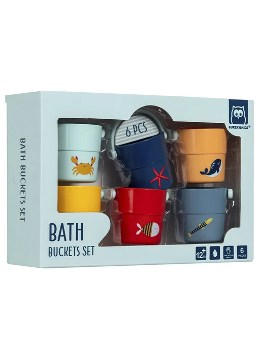 HAPE Ведерки для ванной детские, красный, фото 2