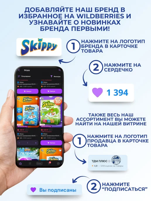 Skippy Пеленки одноразовые 60x90 см, 30 шт, 60x90 см, 30 шт, фото 7