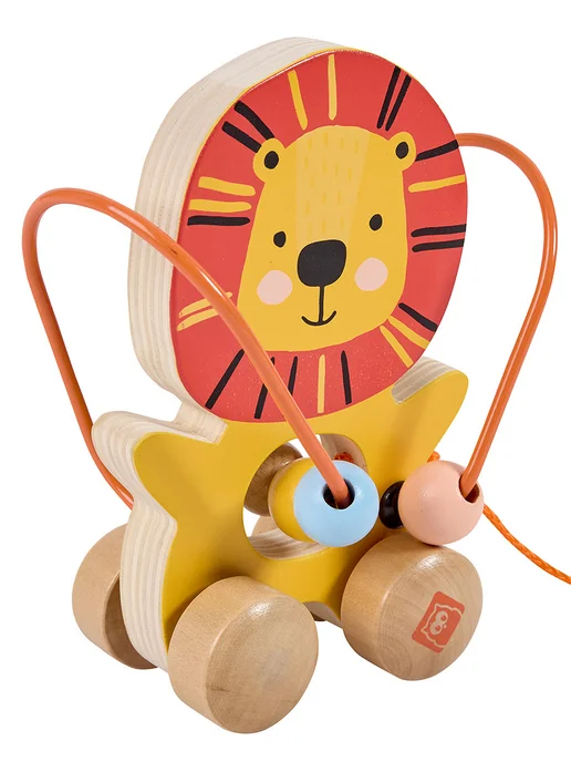 HAPE На веревочке каталка для малышей, желтый, фото 4