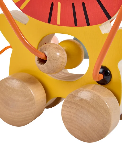 HAPE На веревочке каталка для малышей, желтый, фото 7