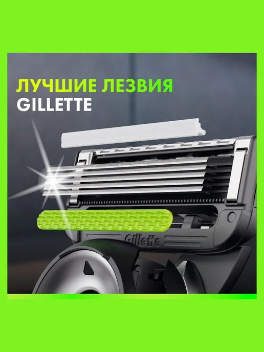 GILLETTE Кассеты для бритья мужские сменные 5 лезвий Labs, 8 шт, 2 шт, фото 4