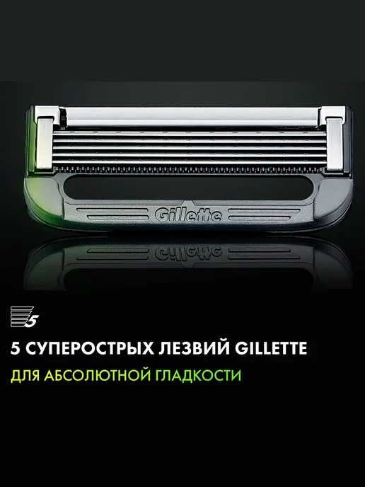 GILLETTE Кассеты для бритья мужские сменные 5 лезвий Labs, 8 шт, 2 шт, фото 6