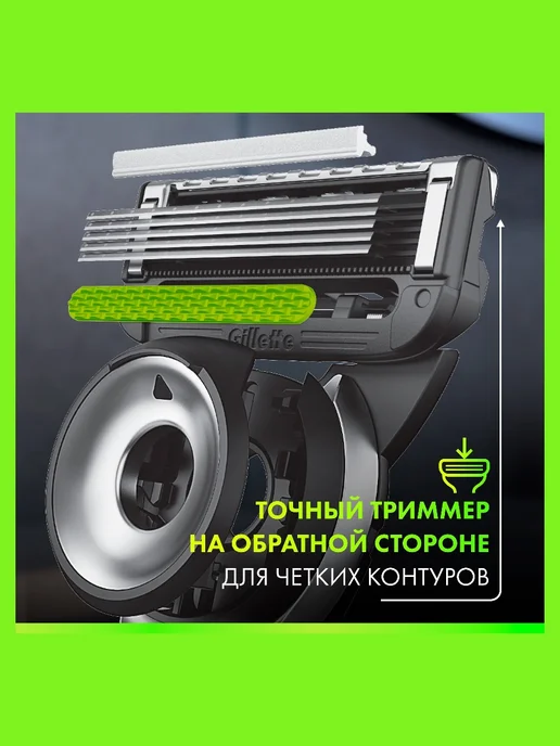 GILLETTE Кассеты для бритья мужские сменные 5 лезвий Labs, 8 шт, 2 шт, фото 7