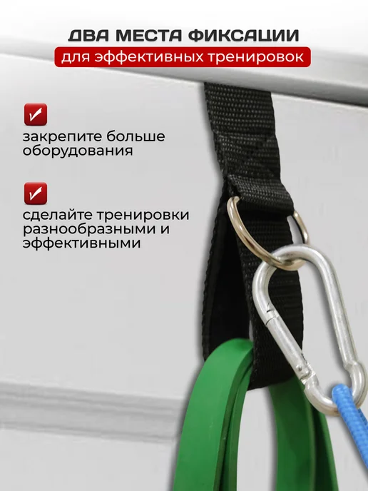 FIGHT BALL Дверной фиксатор для эспандера якорь универсальный, черный, фото 2