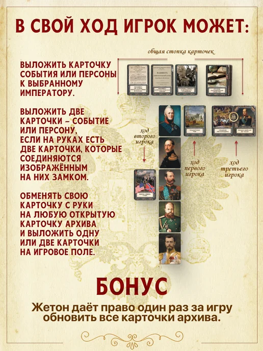Игротека Императоры России XIX век. Настольная игра, красный, фото 6