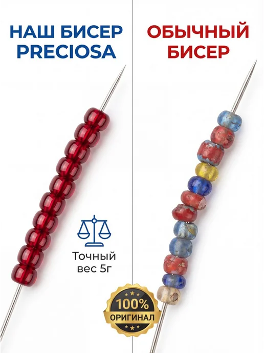 Sarah Morenberg Набор чешского бисера 100 % Preciosa 12 баночек по 5 грамм, голубой, фото 4