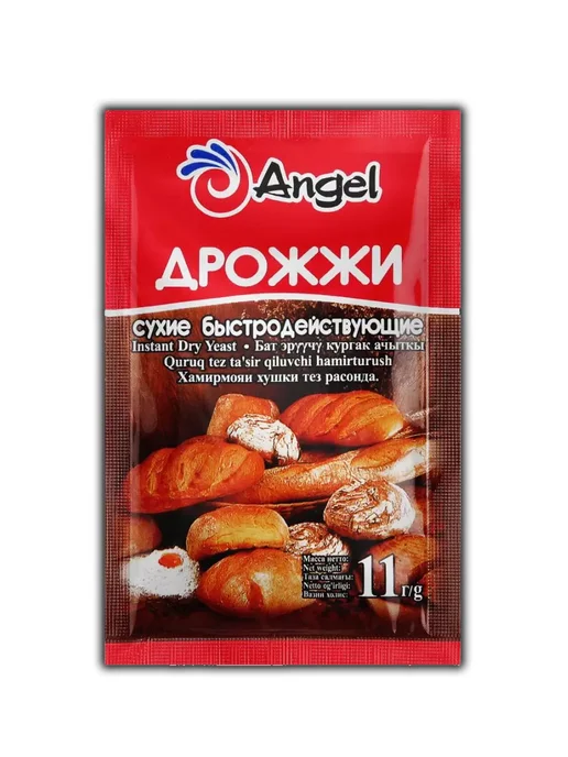 Дрожжи сухие быстродействующие хлебопекарные Ангел ("Angel"), 500 г., 11 г, 40 шт, фото 2