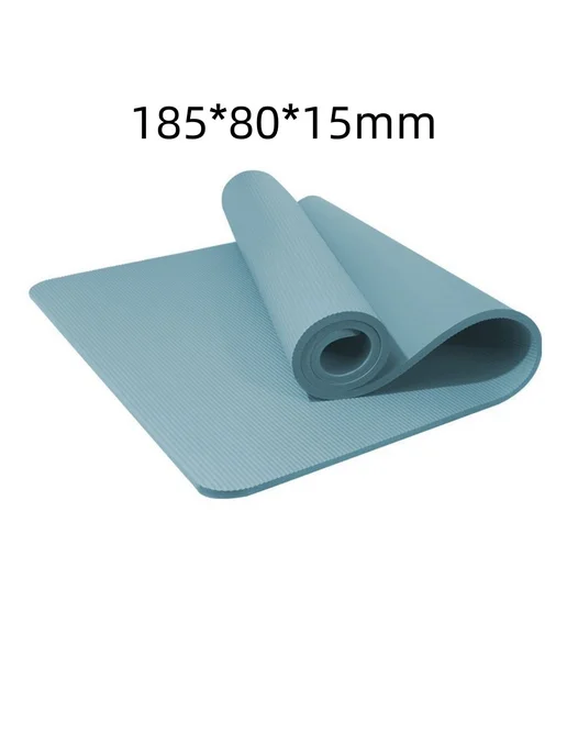 Коврик для йоги Озеро Голубое 15mm, голубой