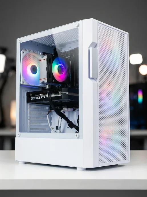 RobotComp Игровой Компьютер Аллигатор RTX 5050 V3, белый, фото 6