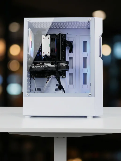 RobotComp Игровой Компьютер Аллигатор RTX 5050 V3, белый, фото 8