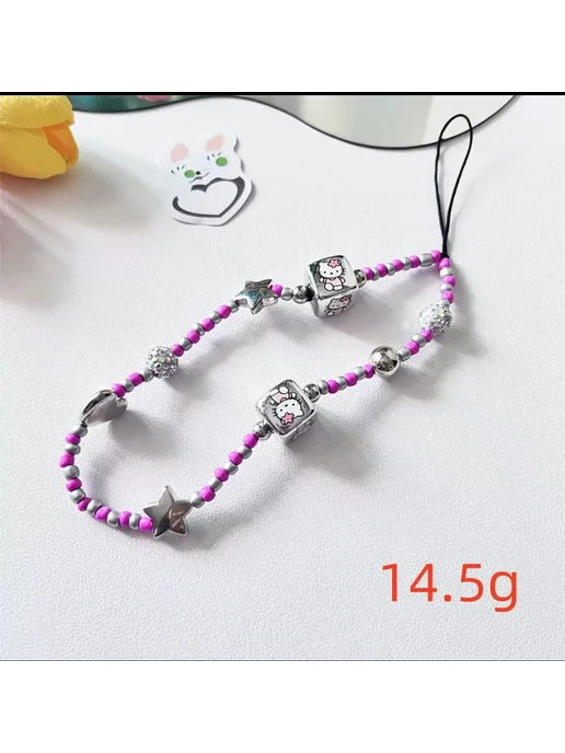 Phone Laces Max Подвеска шнурок для телефона Hello Kitty, розовый