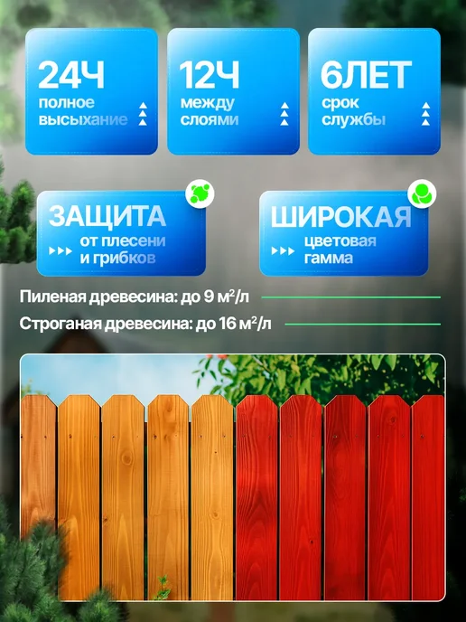 ТЕКСТУРОЛ классик деревозащитное средство Рябина 1л, 1 л, фото 3