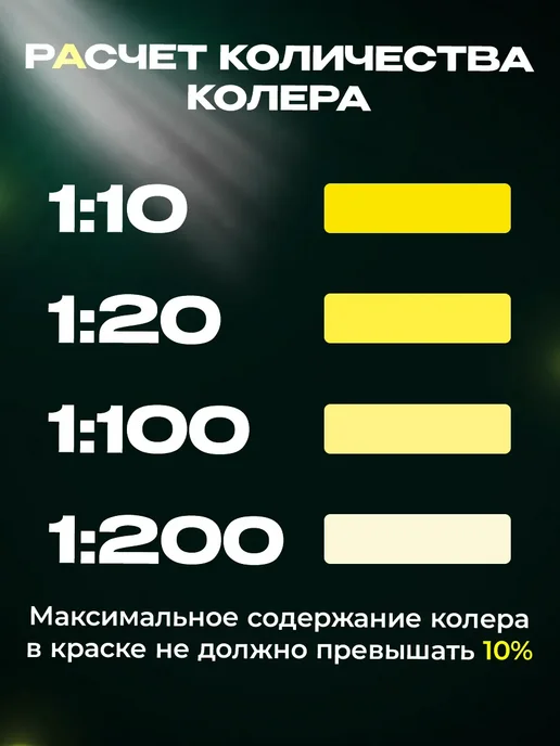лакра Колер № 10 Ярко-желтый для краски, объем 100 мл, 100 мл, фото 3