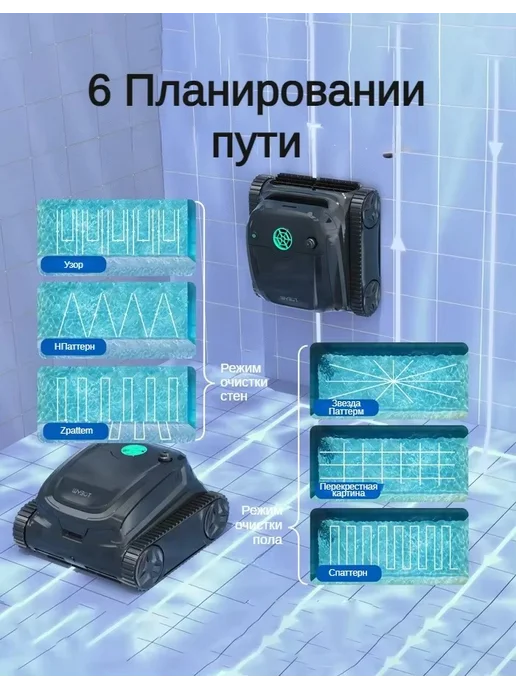 WYBOT S2 робот пылесос для бассейна, черный, фото 8