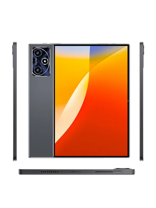 Детский игровой планшет на базе Android с клавиатурой, серый, фото 2