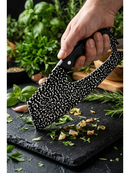 KITCHERY Нож кухонный универсальный острый, черный, фото 4