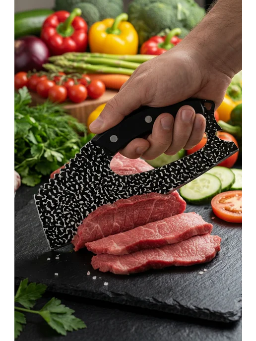 KITCHERY Нож кухонный универсальный острый, черный, фото 5