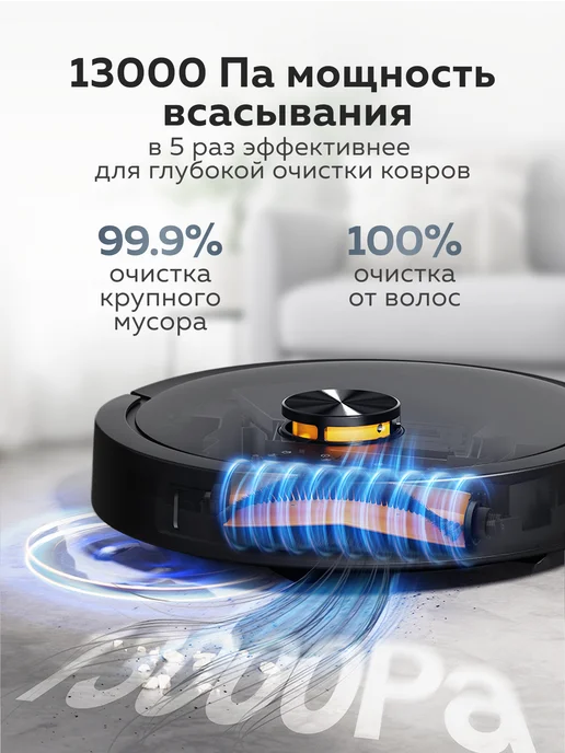 deerma Робот-пылесос моющий со станцией DEM-S30, черный, фото 2