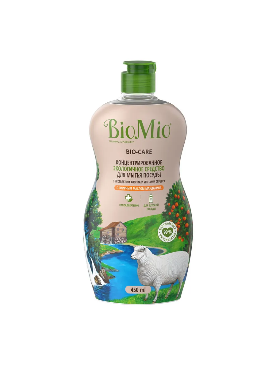 Cредство для мытья посуды BioMio Bio-Care мандарин 450мл