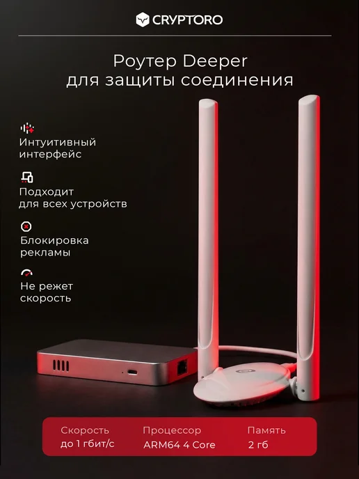 Deeper Connect Network Безопасный DPN WI-FI Роутер Deeper Connect Mini, вариант, фото 2