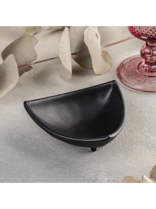 ZAPADNY collection Соусник черный пластиковый 90 мл 10х10.5х4 см, 10x10.5x4 см, 90 мл