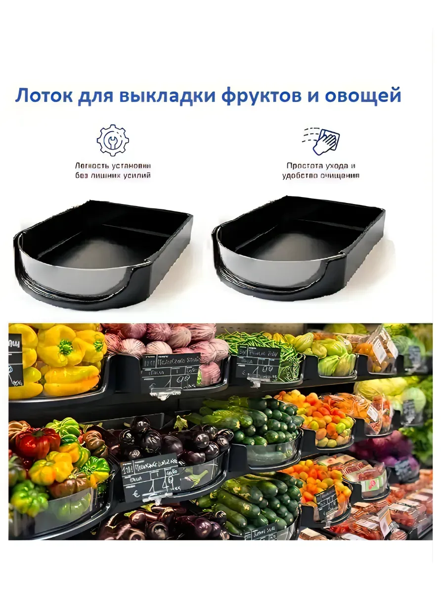 Формованный лоток 430х300х100 мм, 2 шт