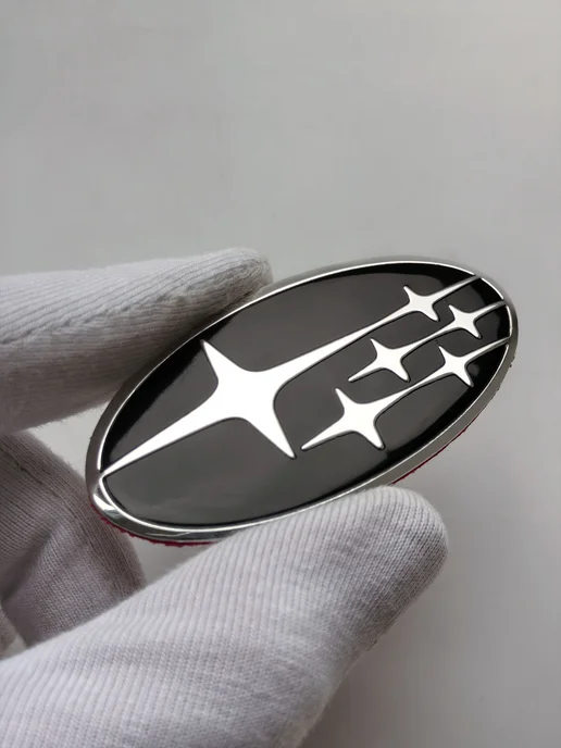 NalAuto Эмблема на руль Subaru 58*30 мм значок шильдик Subaru, 58x30 мм