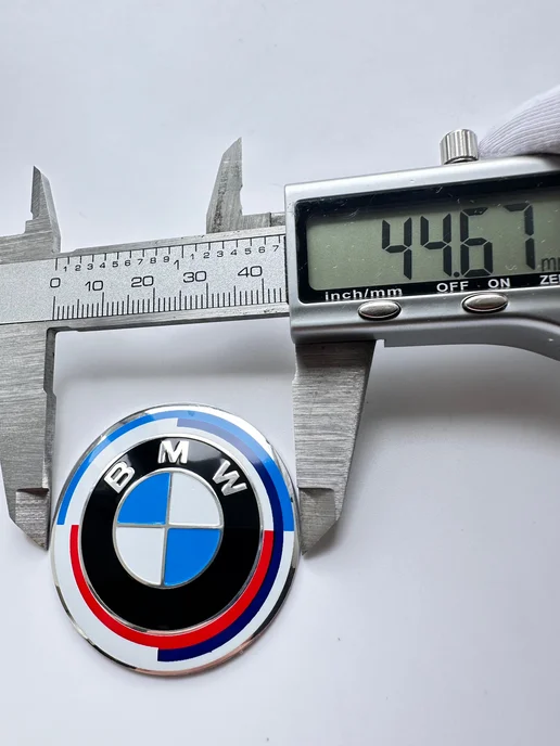 NalAuto Эмблема на руль BMW 45 мм значок шильдик BMW, синий, фото 2