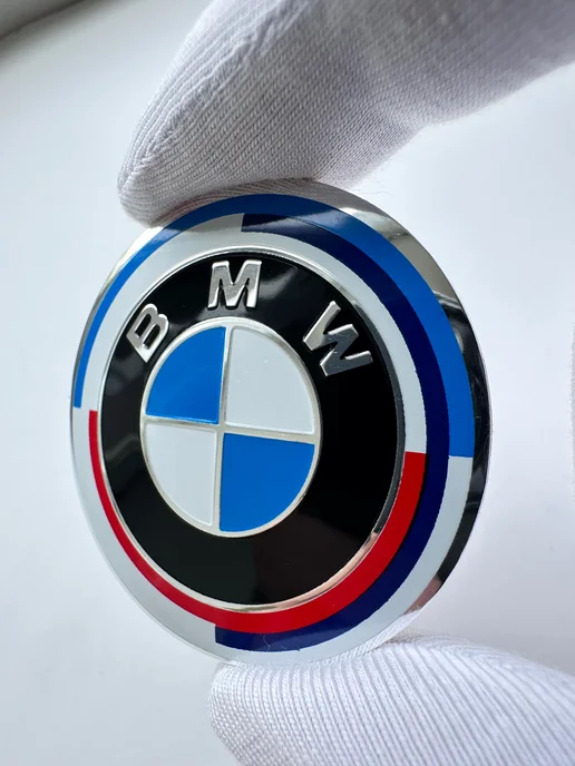 NalAuto Эмблема на руль BMW 45 мм значок шильдик BMW, синий, фото 7