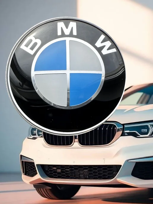 NalAuto Эмблема на руль BMW 45 мм шильдик логотип BMW, синий, фото 7