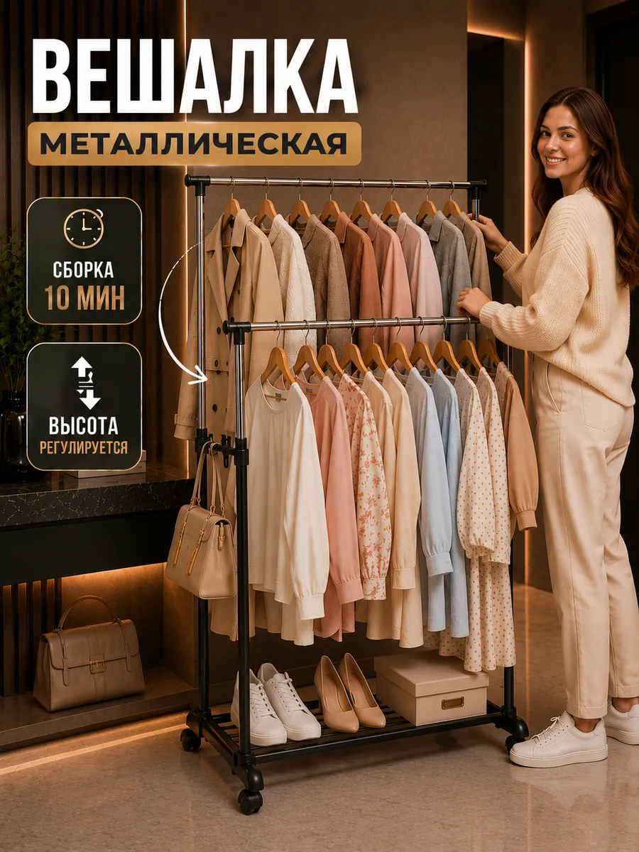Вешалка напольная для одежды